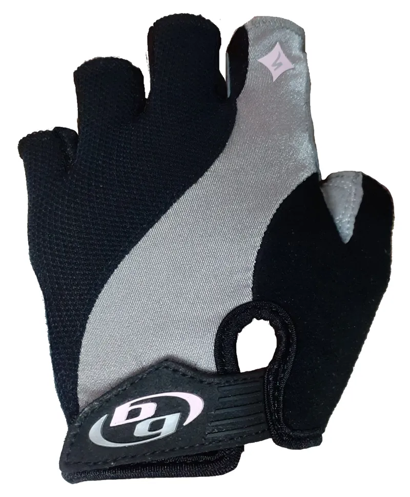 Specialized BG Sport Womans Short Finger Glove Size Large in Black/Grey/Pink